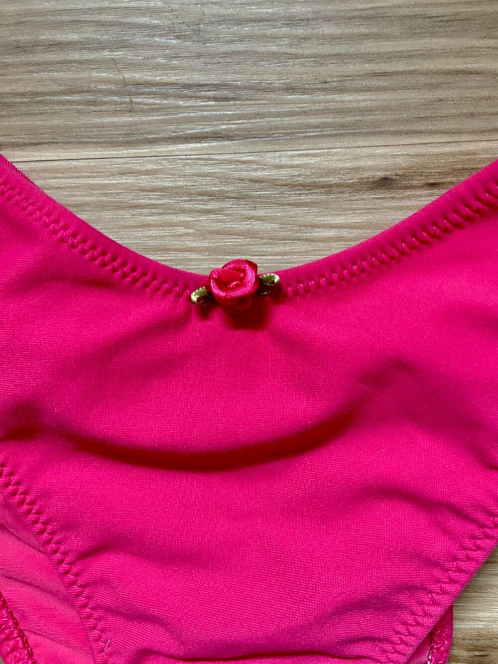 NEW Montce Raspberry Pink Kelly Bikini Bottom Extra Large Ruffle NWT - Picture 3 of 5